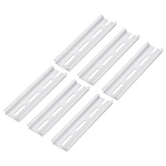 DIN Rail Slotted Aluminum Mounting Guide 5″ x 1.4″ x 0.3″ Pack of 6 Pcs