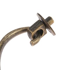 Retro Jewelry Box Door Handle Ring Cabinet Drawer Pull Knob Zinc Alloy Hardware