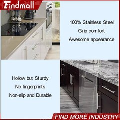 Findmall 50 Pcs 6 Inches Stainless Steel T Furniture Handle Kitchen Cabinet Door