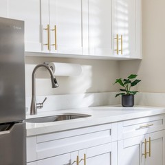 JOY DECOR 3 Pack Cabinet Handles, Gold 2-1/2 In Hole Center,