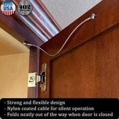 Stainless Steel Cabinet Door Restraint Kit. Made in USA. Flexible Braided Cab…