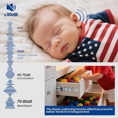 10-Set 22″ Full-Extension Soft-Close Drawer Slide