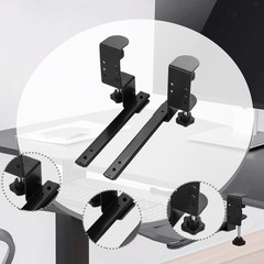 2x Under Desk Keyboard Tray Slide Keyboard Slides for Home Table Study Room