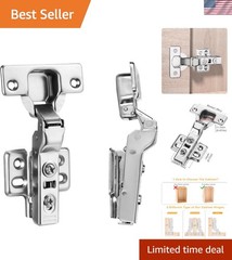 Alloy Steel Soft Close Cabinet Hinges – 2 Count with Easy Adjustment Features