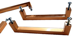 Lot of 10 Bronze Metal Cabinet Handles/ Pullers w/ Screws.