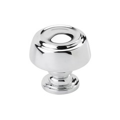 BP5370026 | Cabinet Knob | Drawer 1-3/16 inch (30mm) Diameter Polished Chrome