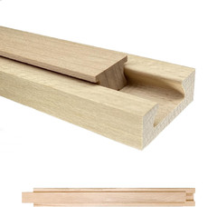 Wood Drawer Slides 18 Inches Bottom Mount Replacement, Solid Wooden Drawer