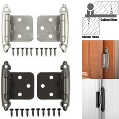Overlay Kitchen Cabinet Hinges Self Closing Face Mount Cupboard Door Hinge Lot