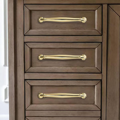 10 Pack 5″ Polished Brass Cabinet Pulls – Heavy Duty Unlacquered Gold Handles