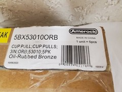 *25* Amerock 3 in. (76 mm) Traditional Oil-Rubbed Bronze Cabinet Cup Pull