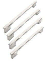 Amerdeco 4 Pack Brushed Satin Nickel Cabinet Pulls 12.5 Inch(320MM) Hole Centers