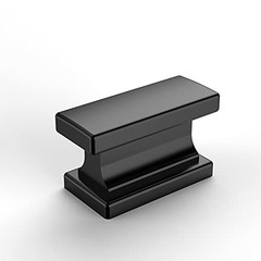 Cabinet Knobs 1.46 Inch(37mm) Single Hole 1.46″/37MM Matte Black 10 Pack