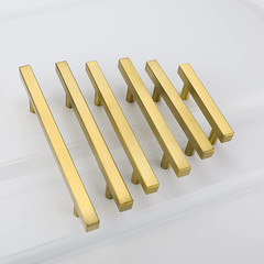 10 Pack 3 Inch Gold Cabinet Handles Brushed Brass Kitchen Pulls | Screws Include