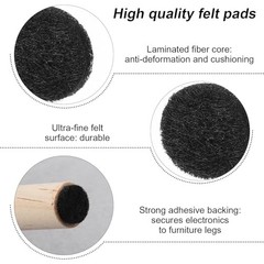 Nogeqi 320PCS Small Felt Pads, 3/8″ Round Felt Dots with Adhesive Backing,