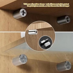 50Pcs Self-Tapping Screws for Cabinets – Non-Slip Sleeve Shelf 50 Pieces, 50