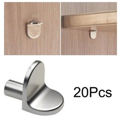 20PCS Metal Shelf Support Studs 5mm L Shape Cabinet Shelf Pegs