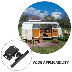 4Set Rv Cabinet Door Replacement Latch ABS Black Durable Camper Multifunctional