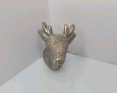 10 Deer Stag Buck Head W/Antlers Door Drawer Cabinet Pull Knob Handle Cast Metal