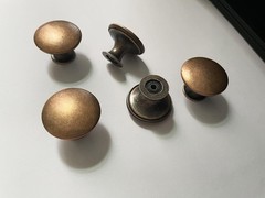 Kitchen Cabinet Knobs Vintage Copper, 12 Pack Round Metal Wardrobe Handles Fu…
