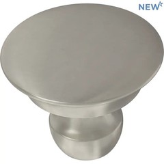 (5 Pack) 1-1/4 inch Casual Column Knob Satin Nickel