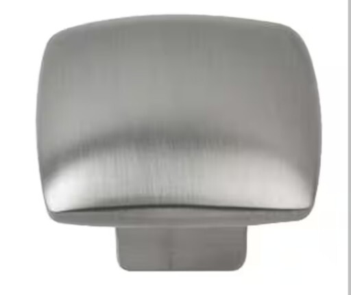 Boise 1-1/4 in. Satin Nickel Square Cabinet Knob (4 Pack)