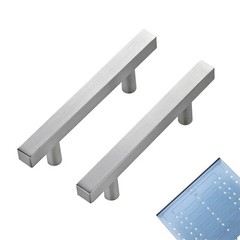 15 Pack 3-3/4 Inch Cabinet Pulls Brushed Nickel Sqaure Kitchen Cabinet Handle…