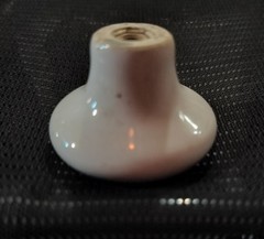 Vintage 1.5″ Ceramic Replacement Cabinet/Cupboard/Drawer Pull Knob, White