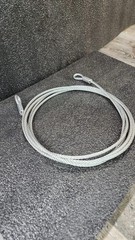 4ft Galvanized Wire Rope with Loop on 2 Sides, 1/8.in Thick