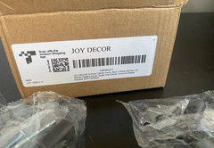 JOY DECOR Pack Cabinet KnobHandles, 2in Kitchen Single Hole Black -Set of 12-NEW