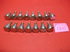 VINTAGE RECLAIMED 15 CONICAL SHAPE DRAWER/DOOR KNOB PULLS BRUSHED NICKEL 1″ x 1″