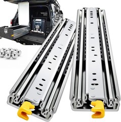 YENUO Locking Heavy Duty Drawer Slides Full Extension 12–60 Inch 500 LB | Sid…