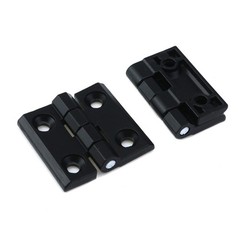 4 PCS 50x50mm Black Heavy Duty Cabinet Door Hinge Aluminum Alloy Hardware