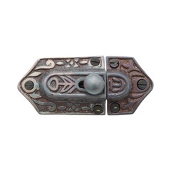 Vintage Style Springing Cupboard Latch with Knob – 3 Finish Choices