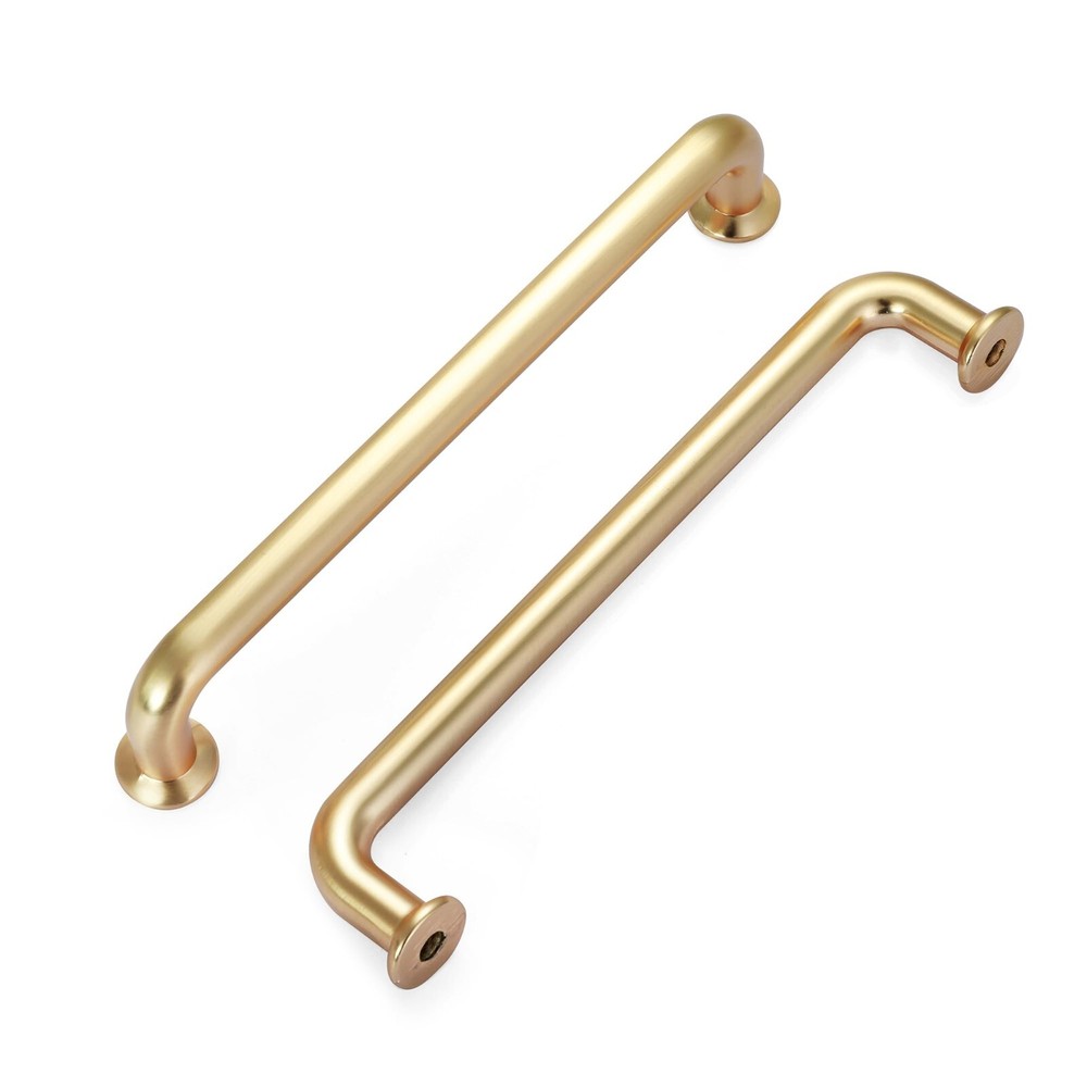 10 Pack 5 Inch Brushed Brass Kitchen Cabinet Handles Copper Gold (#6974)