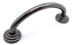 AMEROCK Fusital Black Nickel 3-3/4″ 96mm Solid Brass Handle A37-A-LB 25+FREESHIP