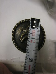 8 JVJ Hardware Lone Star 69 Collection Ant. Brass Finish Texas Boots 1-3/4 Knob
