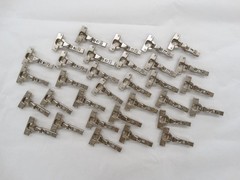 Vintage NOS Lot of 32 Hettich Clip-On 95 Degree Half Overlay Self Close Hinges