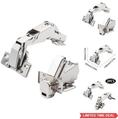 180 Degree Frameless Cabinet Doors Hinges, Concealed Hydraulic Adjustable Mou…
