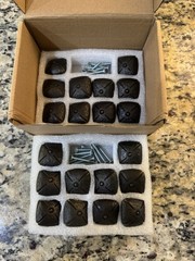 Schaub & Co 1 3/8” Square Cabinet Knobs Ancient Bronze Set Of 20