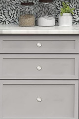 10 Pack Modern Polished Nickel Cabinet Knobs 1-1/4 Inch Diameter round Ergonomic