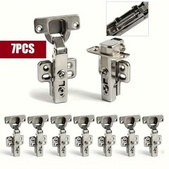 7PCS Stainless Steel Soft Close Cabinet Hinges – Durable for Kitchen & Wardrobe