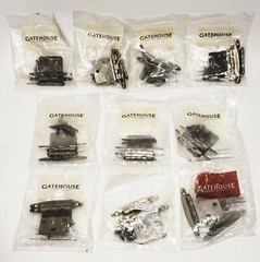Lot of 10 2-pack Gatehouse (NS1710-AB) Antique Brass Non-Spring Flush Hinge