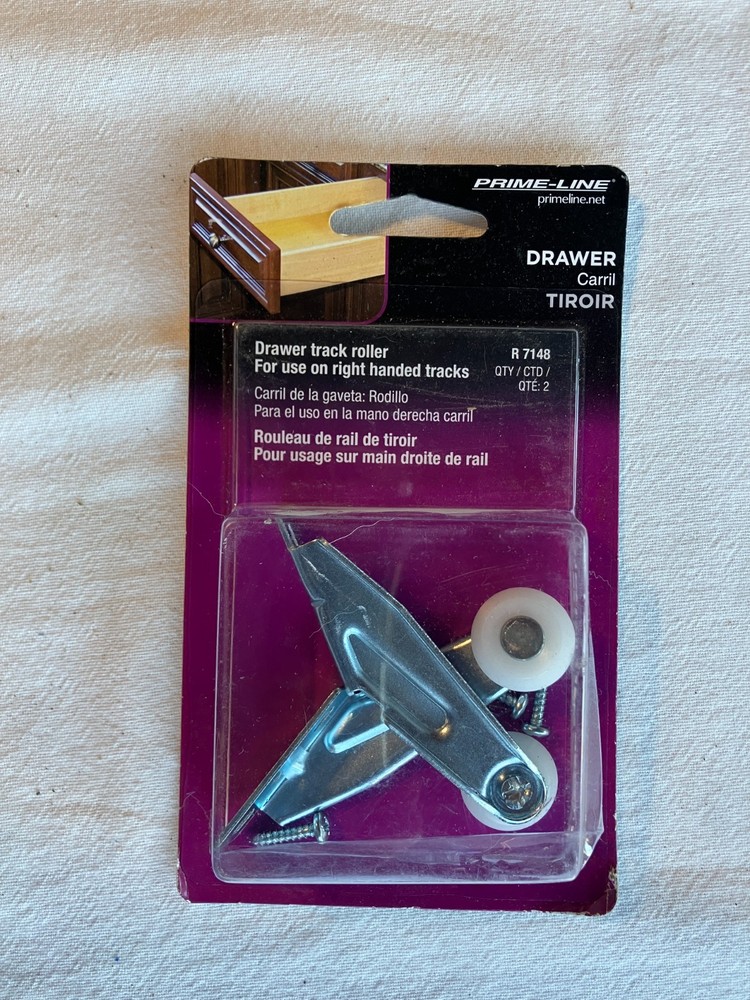 (2) Prime-Line R7148 Drawer Track Roller, For Right-Handed Tracks