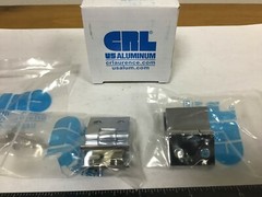 New. CRL EH172 Chrome 1″ Wall Mount Hinges, 3/16″ – 1/4″ Glass, 1 Pair