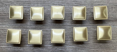 (LOT x10) Hickory Hardware P3240-BGB Bridges Square Cabinet Knob *SCRATCHES*