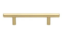 GlideRite 5 in. Center-to-Center Satin Gold Solid Handle Bar Cabinet Drawer Pull