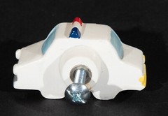 Set of 11 Mini Police Car Drawer Cabinet Dresser Knob Pulls Unused