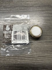 1 Belwith Hickory P710-W Polish Brass 1 1/4″Cabinet Knob Pull White Porcelain151