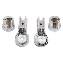 1 Set Bath Hinge Brackets Shower Screen Hinges ABS Chrome Plating Shower Holder