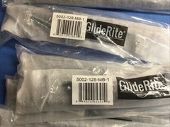 GlideRite 5-Inch Matte Black Modern Cabinet Hardware Handle 8 Pack 5002-128-MB1